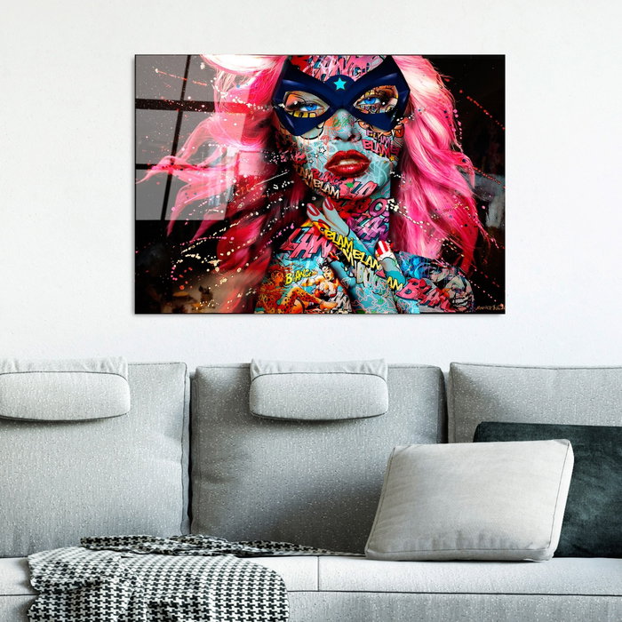 Wallity Pintura Decorativa de Vidrio Templado Multicolor 70 x 100 cm Wallity Pintura Decorativa de Vidrio Templado Multicolor 70 x 100 cm